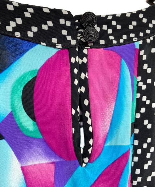 SUSAN FRIES（スーザンフライズ）Susan Fries (スーザンフライズ) ヴィンテージ総柄ワンピース マルチカラー サイズ:Lの古着・服飾アイテム