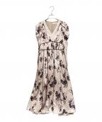 HER LIP TOハーリップトゥ）の古着「Muse Floral Cut-Out Dress」｜ピンク