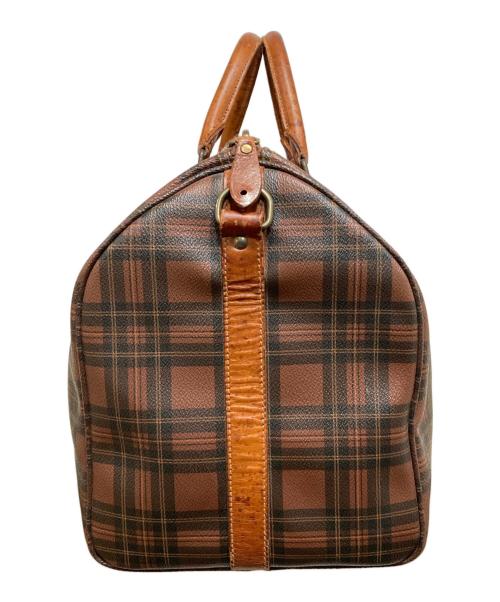 POLO RALPH LAUREN（ポロ・ラルフローレン）POLO RALPH LAUREN (ポロ・ラルフローレン) オールドチェックボストンバッグ ブラウンの古着・服飾アイテム