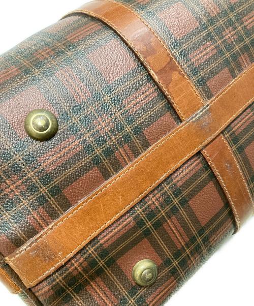 POLO RALPH LAUREN（ポロ・ラルフローレン）POLO RALPH LAUREN (ポロ・ラルフローレン) オールドチェックボストンバッグ ブラウンの古着・服飾アイテム