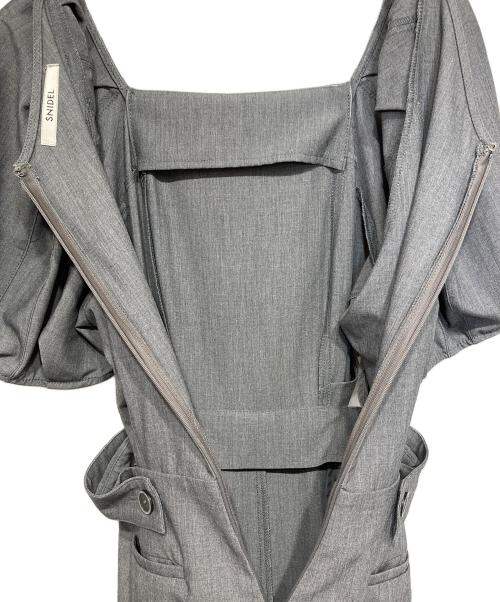 Snidel（スナイデル）Snidel (スナイデル) サイドスリットオールインワン グレー サイズ:1の古着・服飾アイテム