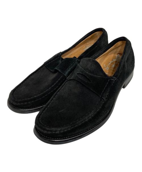 CHURCH'S（チャーチ）CHURCH'S (チャーチ) スエードコインローファー ブラック サイズ:9の古着・服飾アイテム