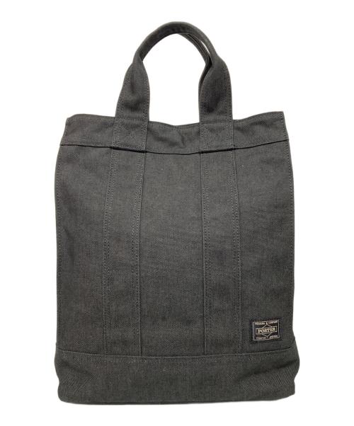 PORTER（ポーター）PORTER (ポーター) スモーキー縦長トートバッグ ブラックの古着・服飾アイテム