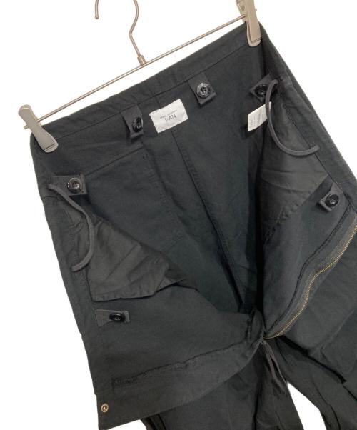 DAN（ダン）DAN (ダン) canvas oves trousers ブラック サイズ:FREEの古着・服飾アイテム