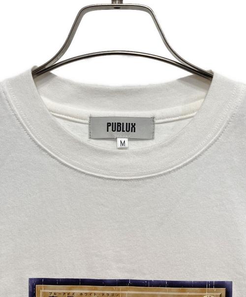 PUBLUX（パブリュクス）PUBLUX (パブリュクス) 遊戯王 (ユウギオウ) 青眼の白龍 Print Tee ホワイト サイズ:Mの古着・服飾アイテム