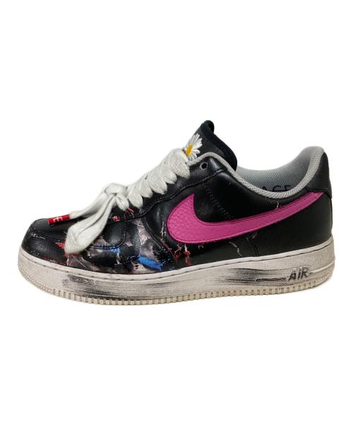 NIKE（ナイキ）NIKE PEACEMINUSONE (ピースマイナスワン) Air Force 1 '07 / PARANOISE Black/New EMERALD-PINKFIRE II - ブラック ローカットスニーカー ブラック サイズ:28cmの古着・服飾アイテム