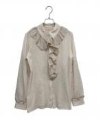 IENAイエナ）の古着「ボリュームカラーブラウス」｜ベージュ