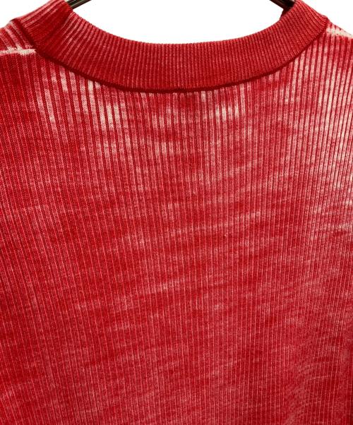 DIESEL（ディーゼル）DIESEL (ディーゼル) K-ATULLUS-ROUND KNITWEAR レッド サイズ:Lの古着・服飾アイテム
