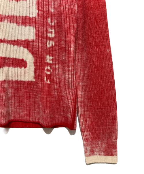 DIESEL（ディーゼル）DIESEL (ディーゼル) K-ATULLUS-ROUND KNITWEAR レッド サイズ:Lの古着・服飾アイテム