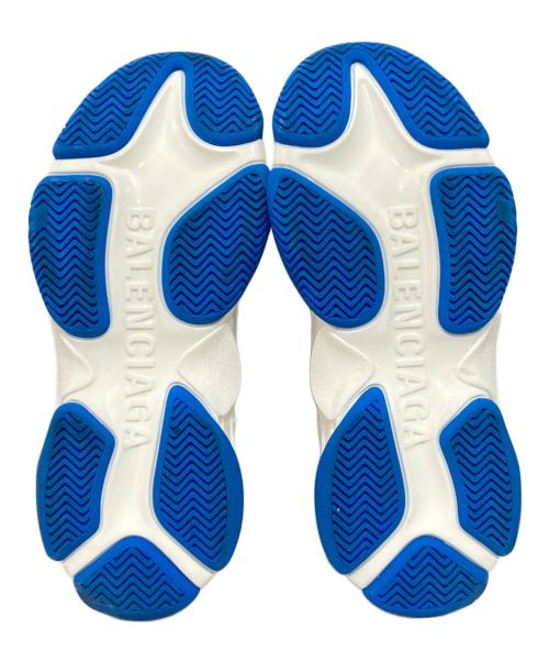 BALENCIAGA（バレンシアガ）BALENCIAGA (バレンシアガ) adidas (アディダス) TRIPLE S TRAINERS ブルー×ホワイト サイズ:27.0の古着・服飾アイテム