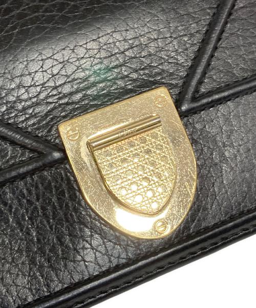 Christian Dior（クリスチャン ディオール）Christian Dior (クリスチャン ディオール) ディオラマ2つ折り財布 ブラックの古着・服飾アイテム