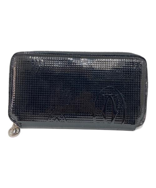 Cartier（カルティエ）Cartier (カルティエ) パテントレザー長財布 ブラックの古着・服飾アイテム