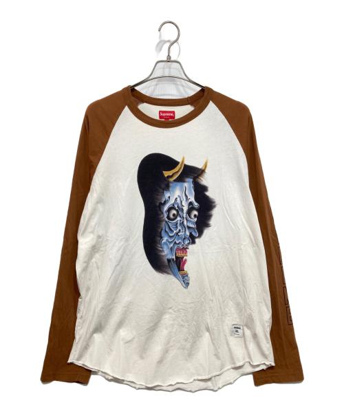 SUPREME（シュプリーム）SUPREME (シュプリーム) 22FW Demon Raglan L/S Top ホワイト×ブラウン サイズ:XLの古着・服飾アイテム