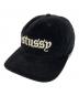 stussy（ステューシー）の古着「MID-DEPTH OLD ENGLISH SNAPBACK BLACK」｜ブラック