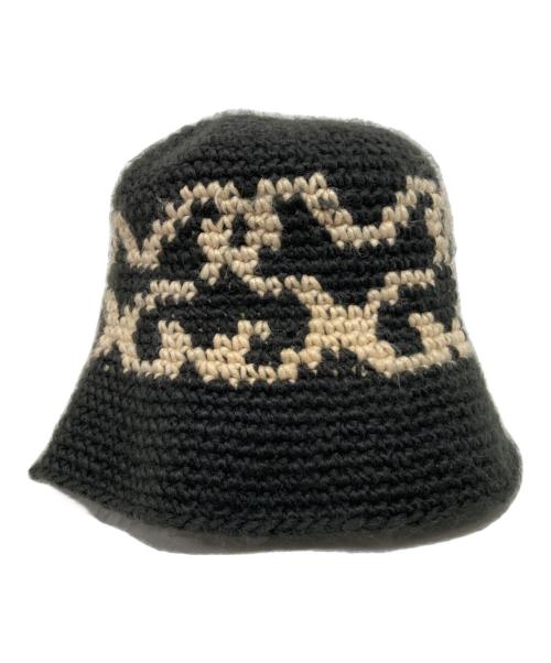 stussy（ステューシー）stussy (ステューシー) 22AW Ss Knit Bucket ハット ブラックの古着・服飾アイテム