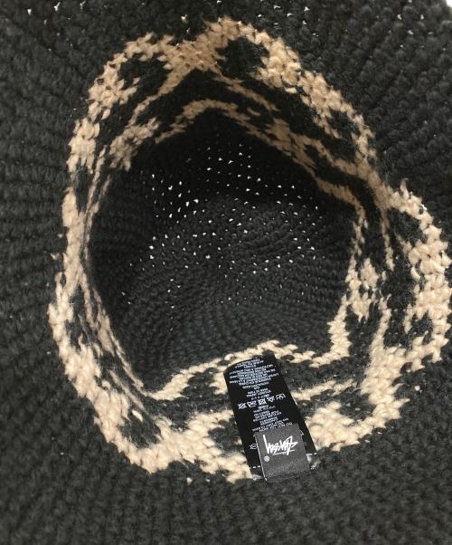 stussy（ステューシー）stussy (ステューシー) 22AW Ss Knit Bucket ハット ブラックの古着・服飾アイテム