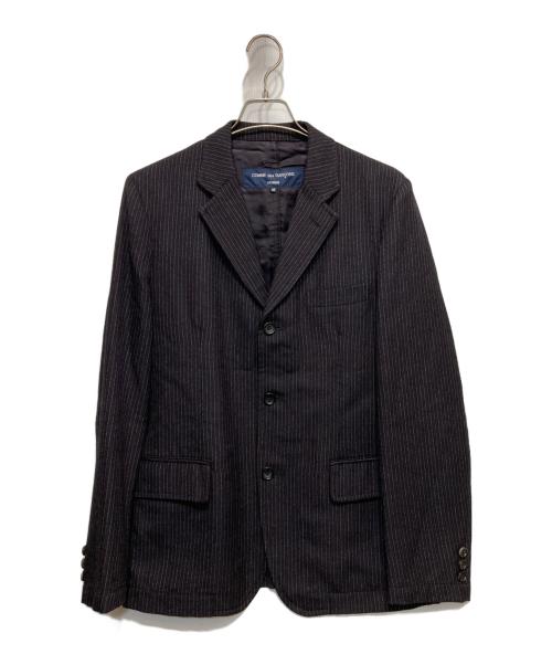 COMME des GARCONS HOMME（コムデギャルソン オム）COMME des GARCONS HOMME (コムデギャルソン オム) 3Bストライプジャケット ネイビー サイズ:Mの古着・服飾アイテム