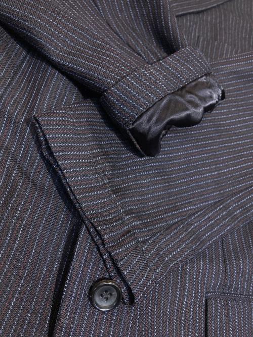 COMME des GARCONS HOMME（コムデギャルソン オム）COMME des GARCONS HOMME (コムデギャルソン オム) 3Bストライプジャケット ネイビー サイズ:Mの古着・服飾アイテム