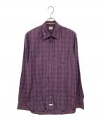 C.P COMPANYシーピーカンパニー）の古着「オールドチェックシャツ」｜パープル