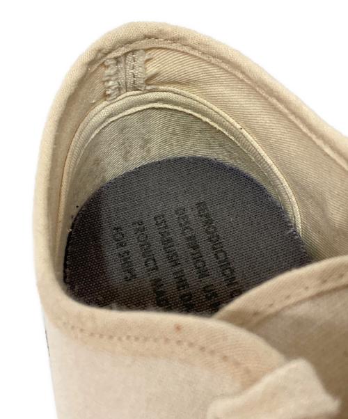 reproduction of found（リプロダクションオブファウンド）reproduction of found (リプロダクションオブファウンド) SHIPS (シップス) 別注 US NAVY SHOES/ミリタリーデッキシューズ ベージュ サイズ:44の古着・服飾アイテム