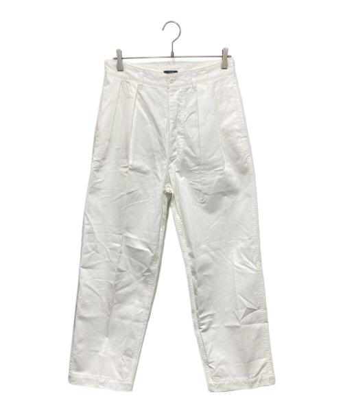 YLEVE（イレーヴ）YLEVE (イレーヴ) オーガニックコットン2タックチノ ホワイト サイズ:3の古着・服飾アイテム