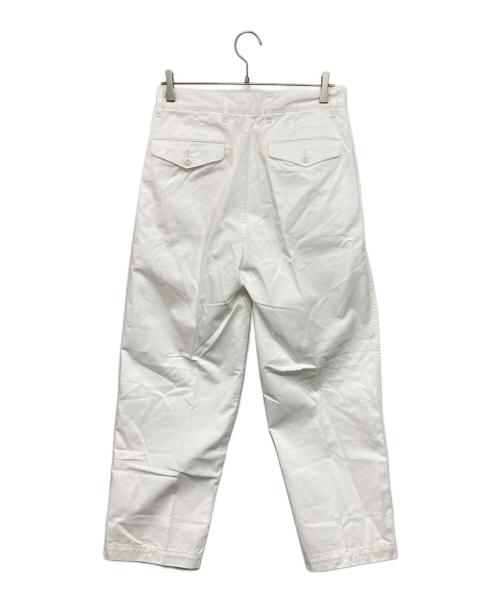 YLEVE（イレーヴ）YLEVE (イレーヴ) オーガニックコットン2タックチノ ホワイト サイズ:3の古着・服飾アイテム