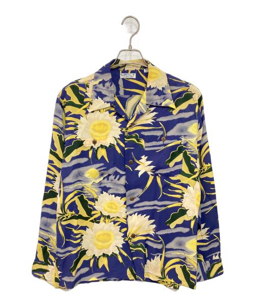 Sun Surf（サンサーフ）Sun Surf (サンサーフ) オープンカラーアロハシャツ ブルー サイズ:Ｍの古着・服飾アイテム