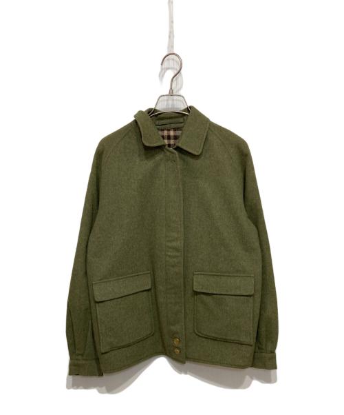 Burberry's（バーバリー）Burberry's (バーバリーズ) ウールスイングトップ カーキ サイズ:-の古着・服飾アイテム