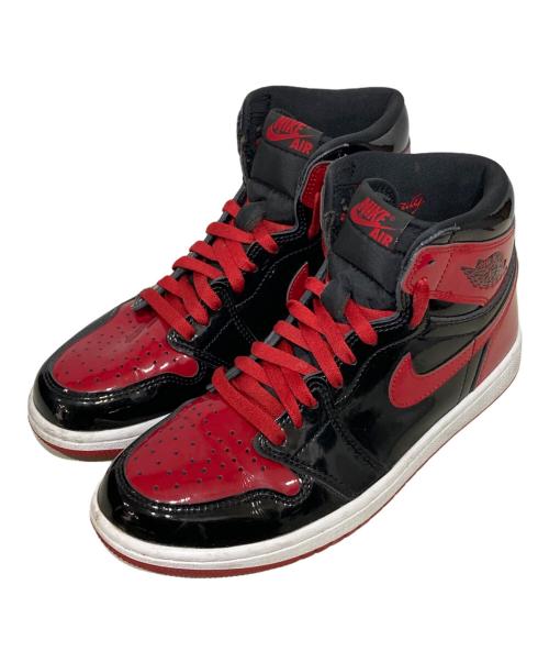NIKE（ナイキ）NIKE (ナイキ) Air Jordan 1 High OG ハイカットスニーカー Patent Bred サイズ:25.5cmの古着・服飾アイテム