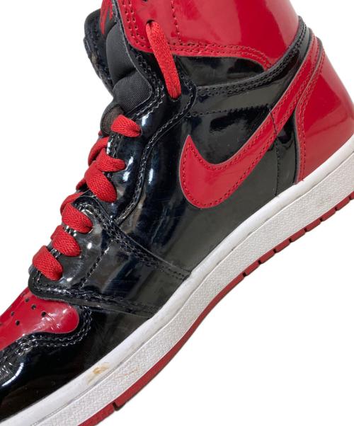 NIKE（ナイキ）NIKE (ナイキ) Air Jordan 1 High OG ハイカットスニーカー Patent Bred サイズ:25.5cmの古着・服飾アイテム