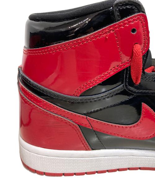 NIKE（ナイキ）NIKE (ナイキ) Air Jordan 1 High OG ハイカットスニーカー Patent Bred サイズ:25.5cmの古着・服飾アイテム