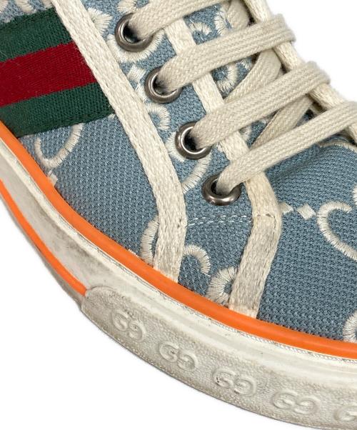 GUCCI（グッチ）GUCCI (グッチ) TENNIS 1977ローカットスニーカー ブルー サイズ:38の古着・服飾アイテム