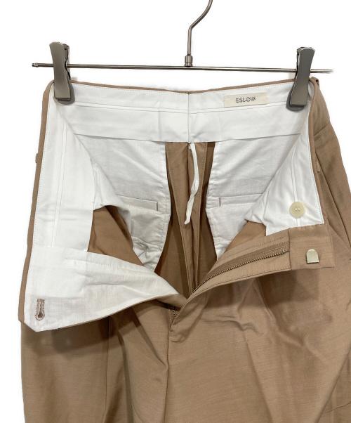 ESLOW（エスロー）ESLOW (エスロー) テーパードパンツ TAPERED PANTS ブラウン サイズ:1の古着・服飾アイテム