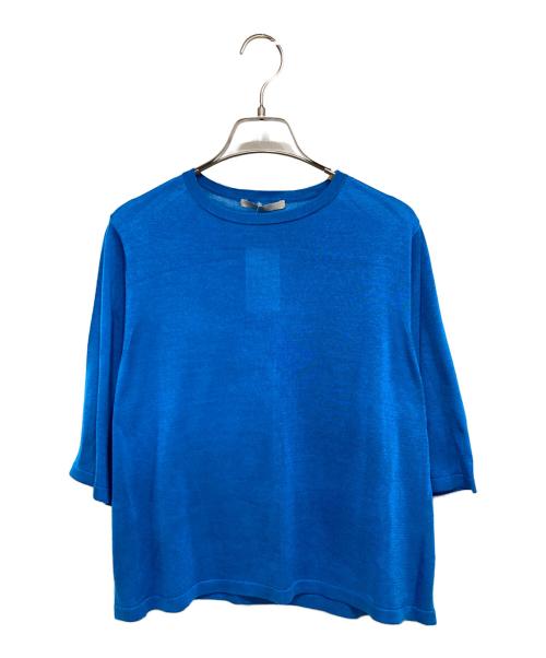 Plage（プラージュ）Plage (プラージュ) ウォッシャブル シルク ニット ブルー サイズ:FREEの古着・服飾アイテム