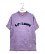 SUPREMEシュプリーム）の古着「Plaid Applique S/S Top」｜パープル