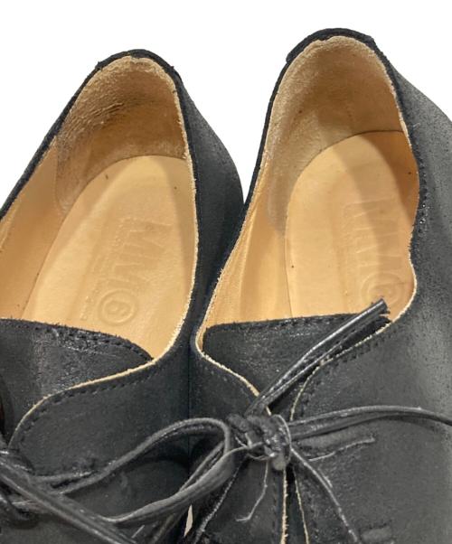 MM6 Maison Margiela（エムエムシックスメゾンマルジェラ）MM6 Maison Margiela (エムエムシックスメゾンマルジェラ) コーティング３ホールシューズ ブラック サイズ:40の古着・服飾アイテム