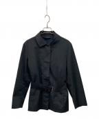 'S Max Maraエスマックスマーラ）の古着「ベルテッドジップアップジャケット」｜ネイビー