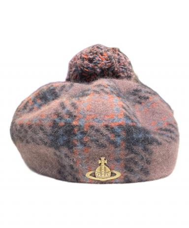 極美品✨️ Vivienne Westwood ベレー帽 アンゴラ 金具 ポンポン 極美品✨️ Vivienne Westwood ベレー帽 アンゴラ 金具 ポンポン
