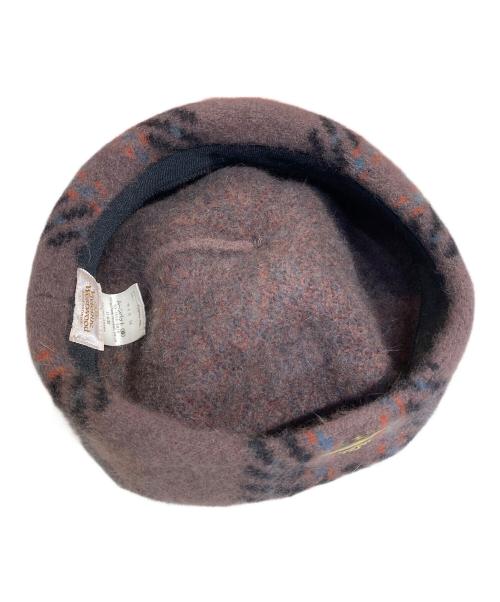Vivienne Westwood（ヴィヴィアンウエストウッド）Vivienne Westwood (ヴィヴィアンウエストウッド) アンゴラウールブレンドベレー帽 ブラウン サイズ:Mの古着・服飾アイテム