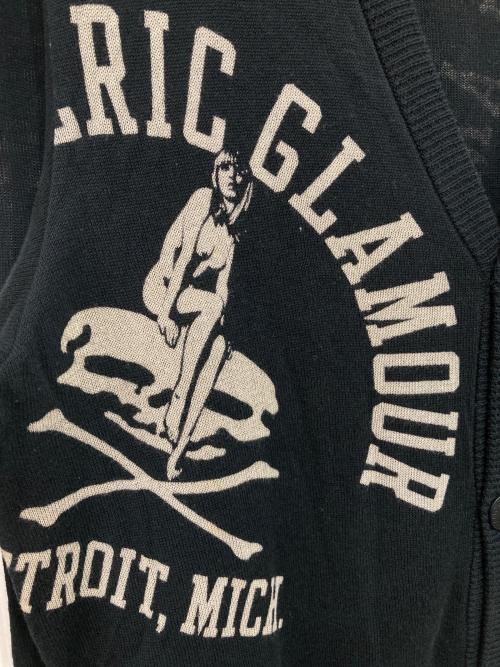 Hysteric Glamour（ヒステリックグラマー）Hysteric Glamour (ヒステリックグラマー) ヒスガールプリントカーディガン ブラック サイズ:Sの古着・服飾アイテム