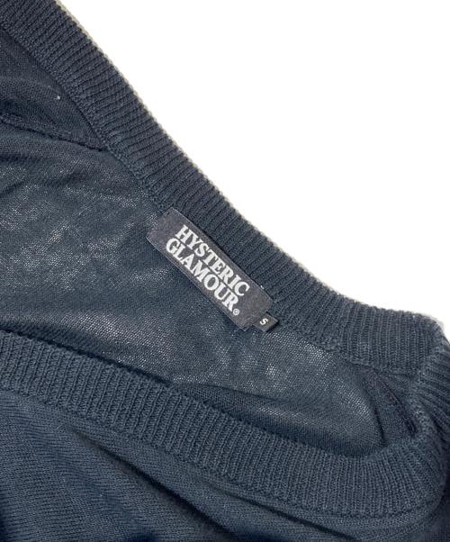 Hysteric Glamour（ヒステリックグラマー）Hysteric Glamour (ヒステリックグラマー) ヒスガールプリントカーディガン ブラック サイズ:Sの古着・服飾アイテム