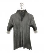 ISSEY MIYAKE FETEイッセイミヤケフェット）の古着「総柄プリーツカットソー」｜グレー