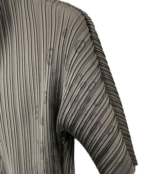 ISSEY MIYAKE FETE（イッセイミヤケフェット）ISSEY MIYAKE FETE (イッセイミヤケフェット) 総柄プリーツカットソー グレー サイズ:02の古着・服飾アイテム