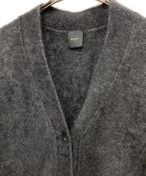 Spick and Span（スピック＆スパン）Spick and Span (スピックアンドスパン) FURKNITワイドVカーディガン グレー サイズ:-の古着・服飾アイテム