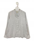 MARGARET HOWELLマーガレットハウエル）の古着「フェイバリットシャツ」｜ホワイト×グレー