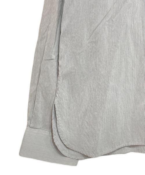 MARGARET HOWELL（マーガレットハウエル）MARGARET HOWELL (マーガレットハウエル) フェイバリットシャツ ホワイト×グレー サイズ:Ⅰの古着・服飾アイテム