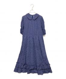 Jane Marple（ジェーンマープル）の古着「ドットワンピース」｜ブルー