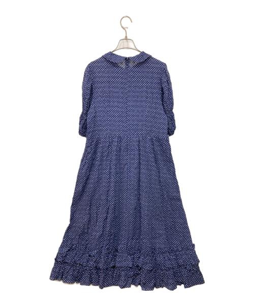 Jane Marple（ジェーンマープル）Jane Marple (ジェーンマープル) ドットワンピース ブルー サイズ:Mの古着・服飾アイテム