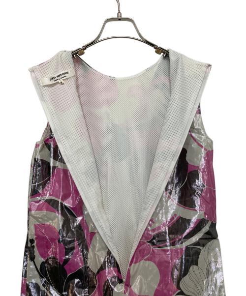 JUNYA WATANABE（ジュンヤワタナベ）JUNYA WATANABE (ジュンヤワタナベ) オールドメタリックフラワープリントワンピ-ス ピンク サイズ:Ｓの古着・服飾アイテム