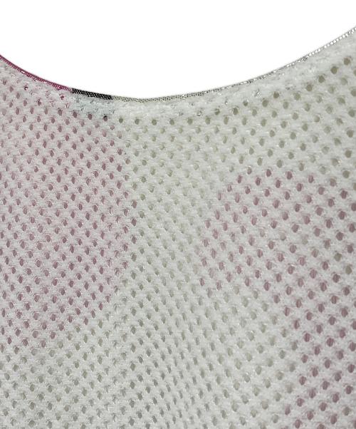 JUNYA WATANABE（ジュンヤワタナベ）JUNYA WATANABE (ジュンヤワタナベ) オールドメタリックフラワープリントワンピ-ス ピンク サイズ:Ｓの古着・服飾アイテム